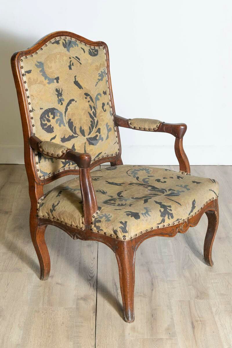 Pair of 18th Century French Louis XV Arm Chairs - JAA