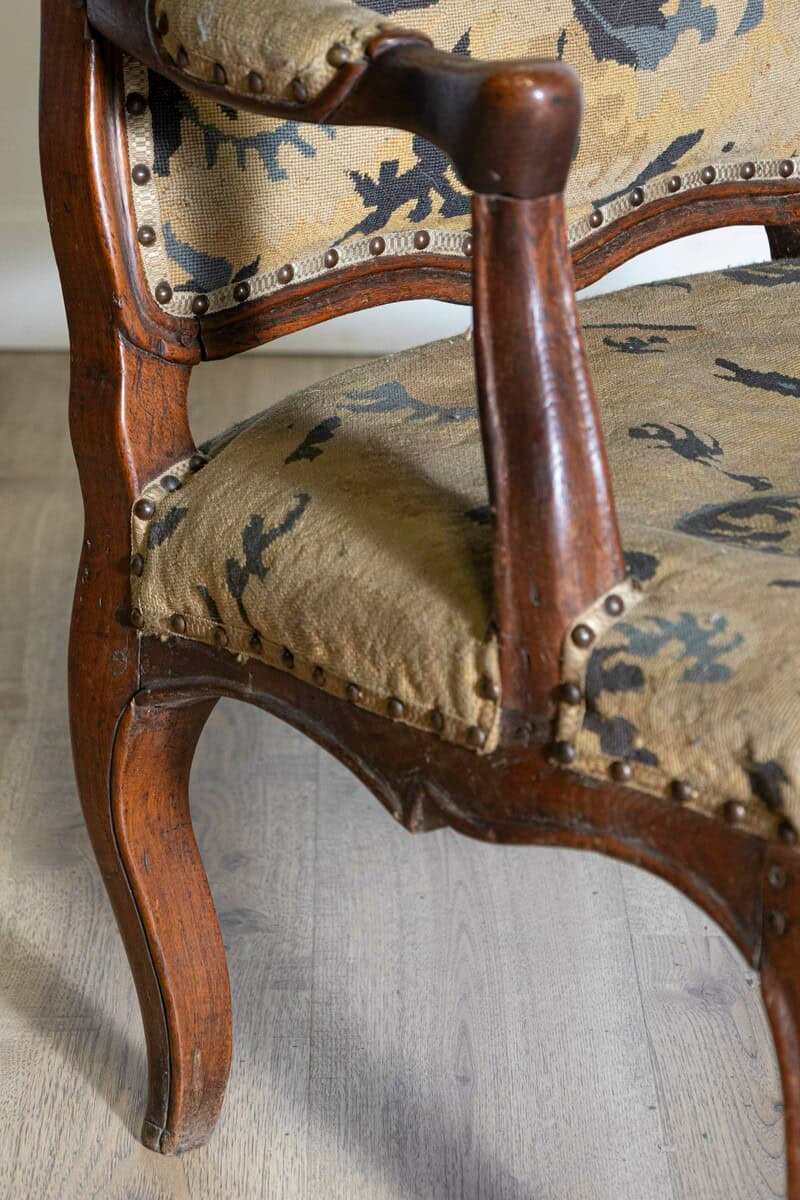 Pair of 18th Century French Louis XV Arm Chairs - JAA