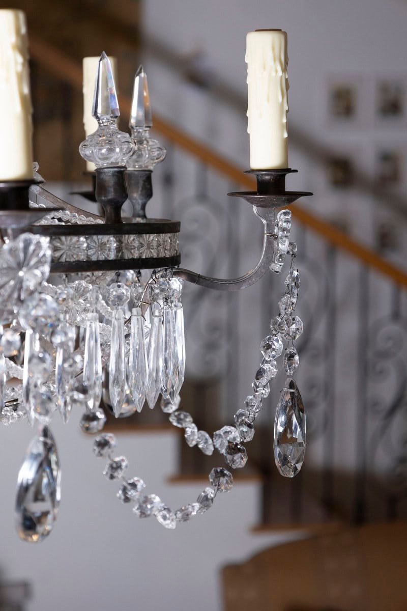 20th Century French Directoire Style Crystal Chandelier - JAA