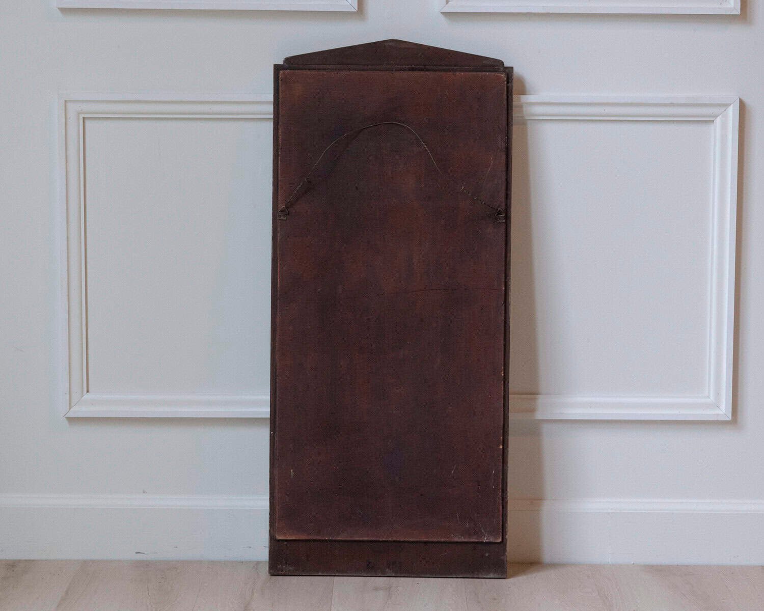 Swedish Gustavian Style Mirror in Light Sand Patina, circa 1920 - JAA