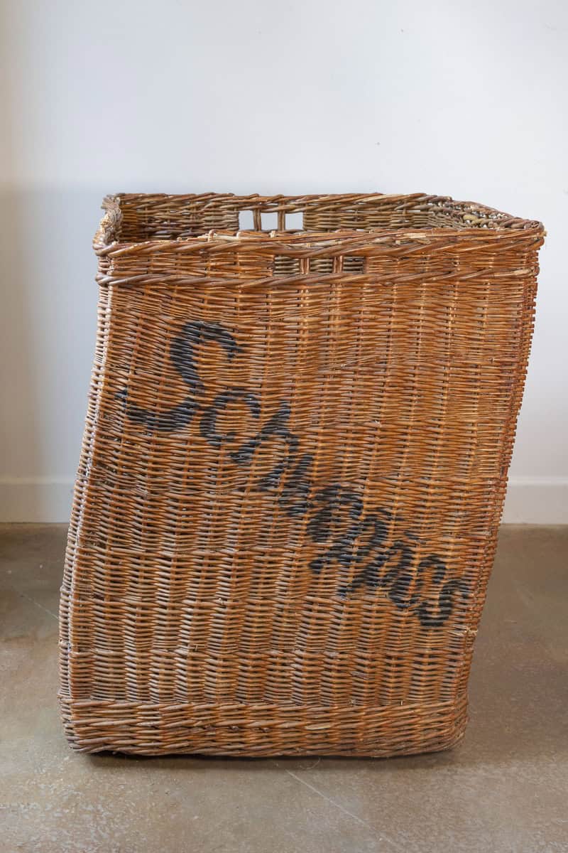 Early 20th Century English Wicker Advertising Basket – Schweppes - JAA