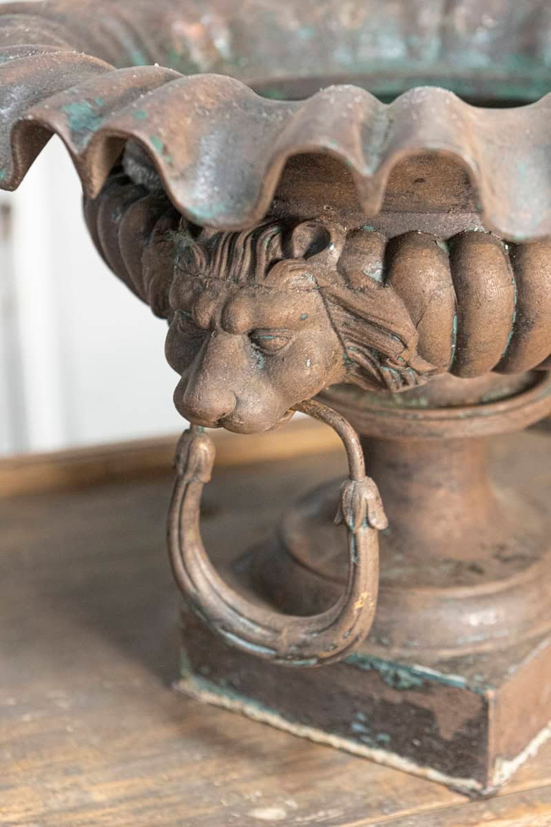 Pair of 19th Century French Cast Iron Urns - JAA