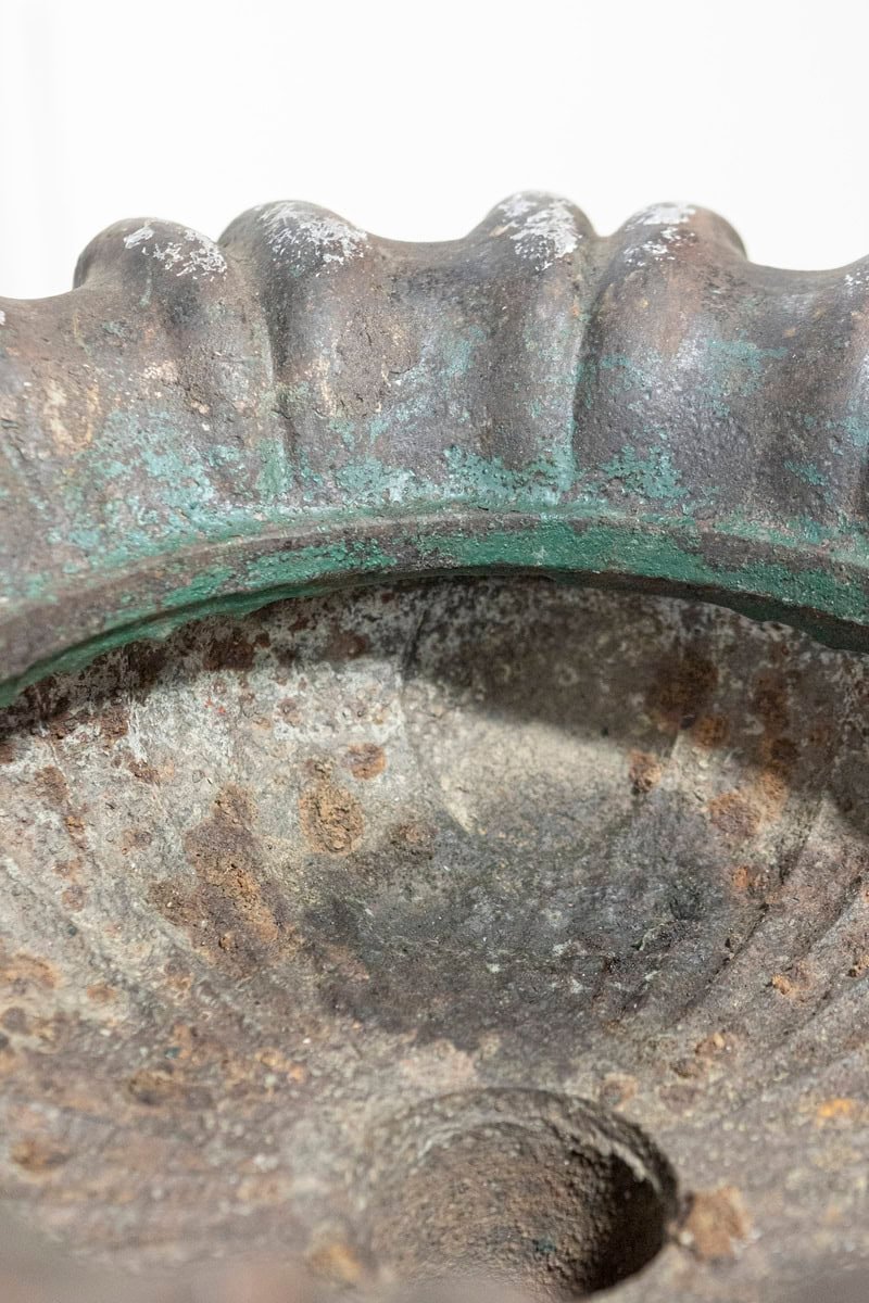 Pair of 19th Century French Cast Iron Urns - JAA