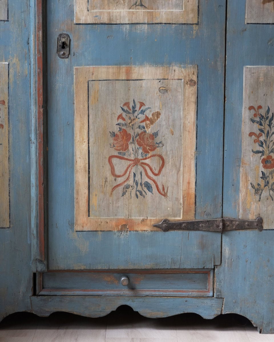 Painted Cupboard Dated 1793 - JAA