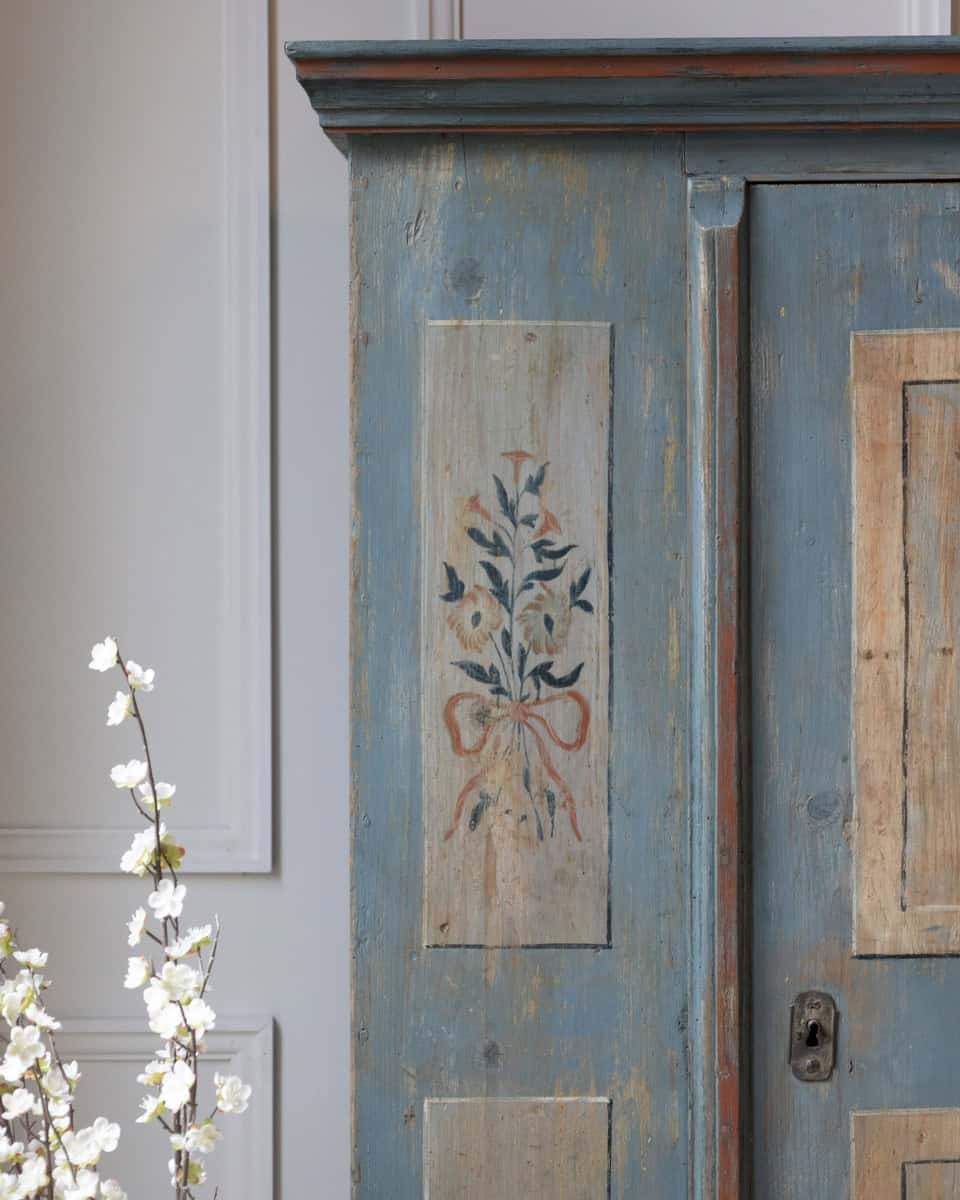 Painted Cupboard Dated 1793 - JAA