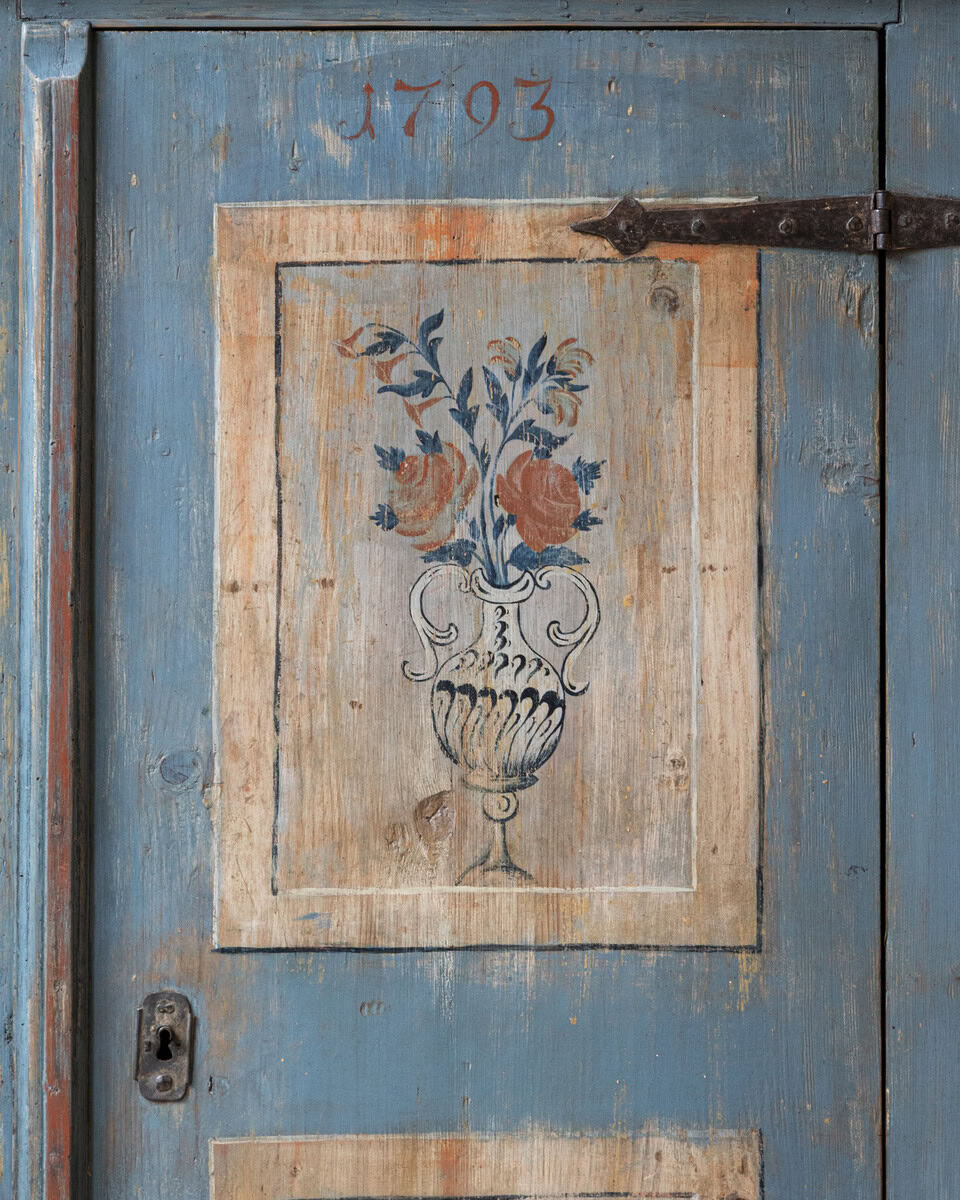 Painted Cupboard Dated 1793 - JAA