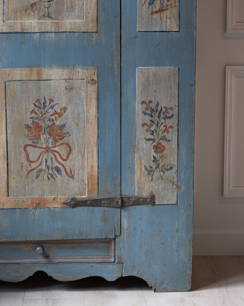 Painted Cupboard Dated 1793 - JAA