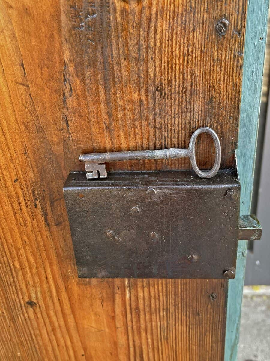 Painted Cupboard Dated 1793 - JAA
