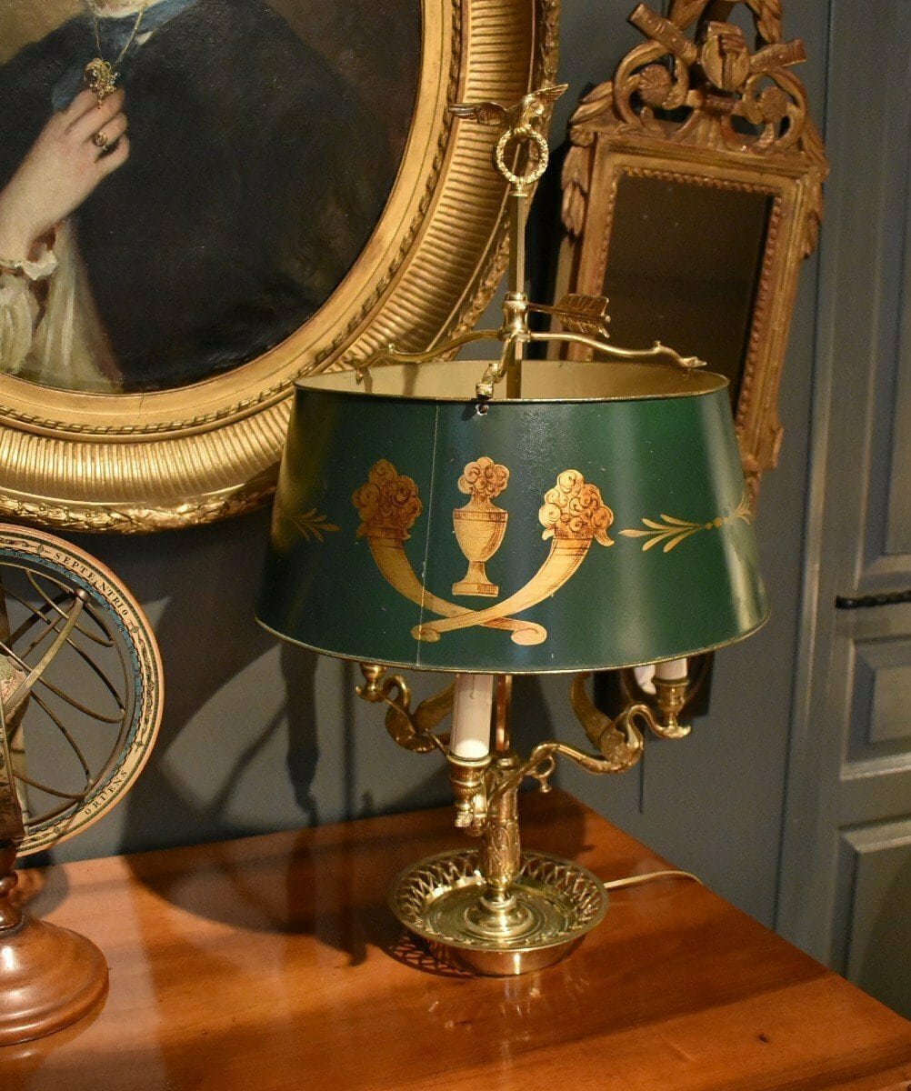 20th Century French Tole Lamp Circa 1900 - JAA