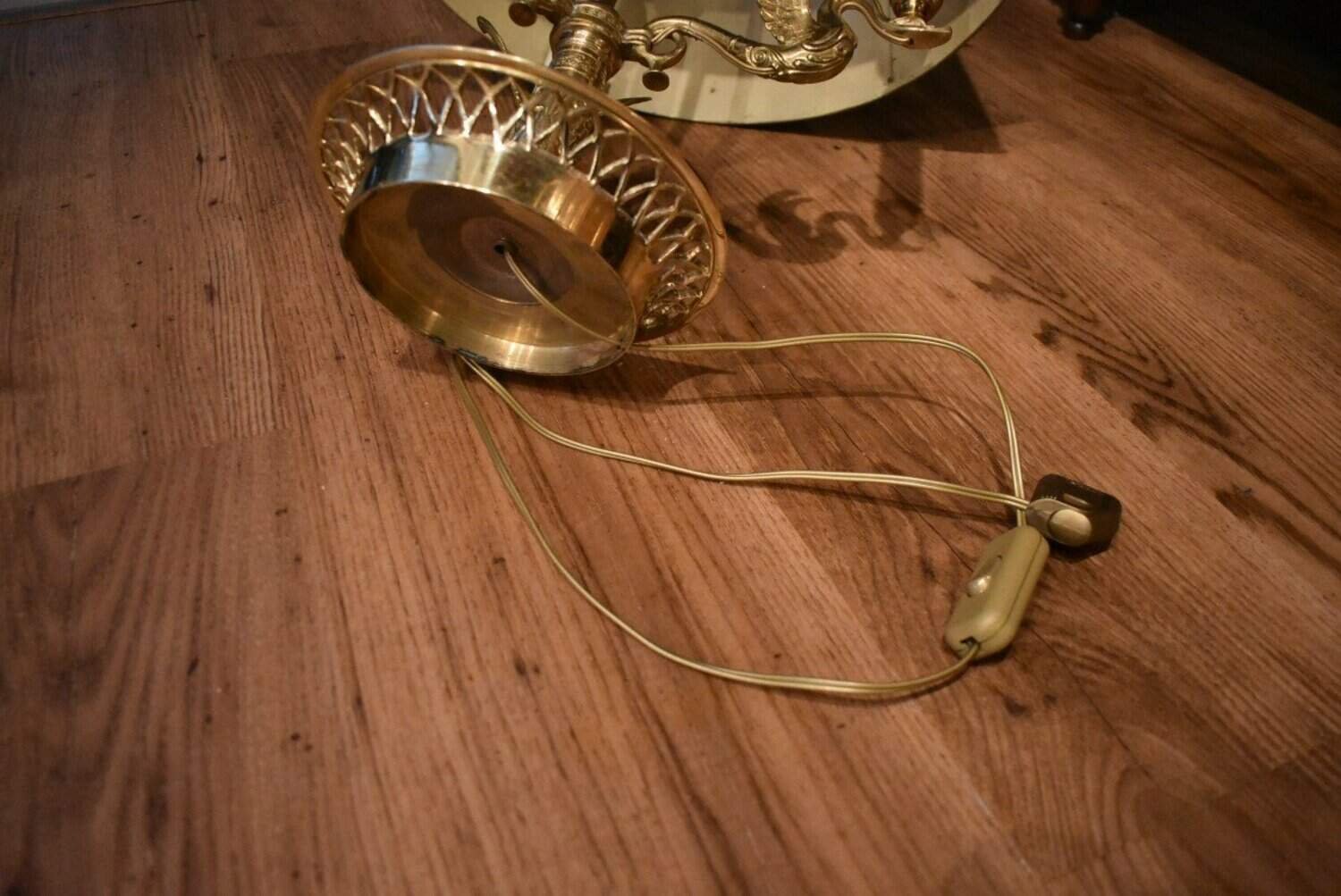 20th Century French Tole Lamp Circa 1900 - JAA