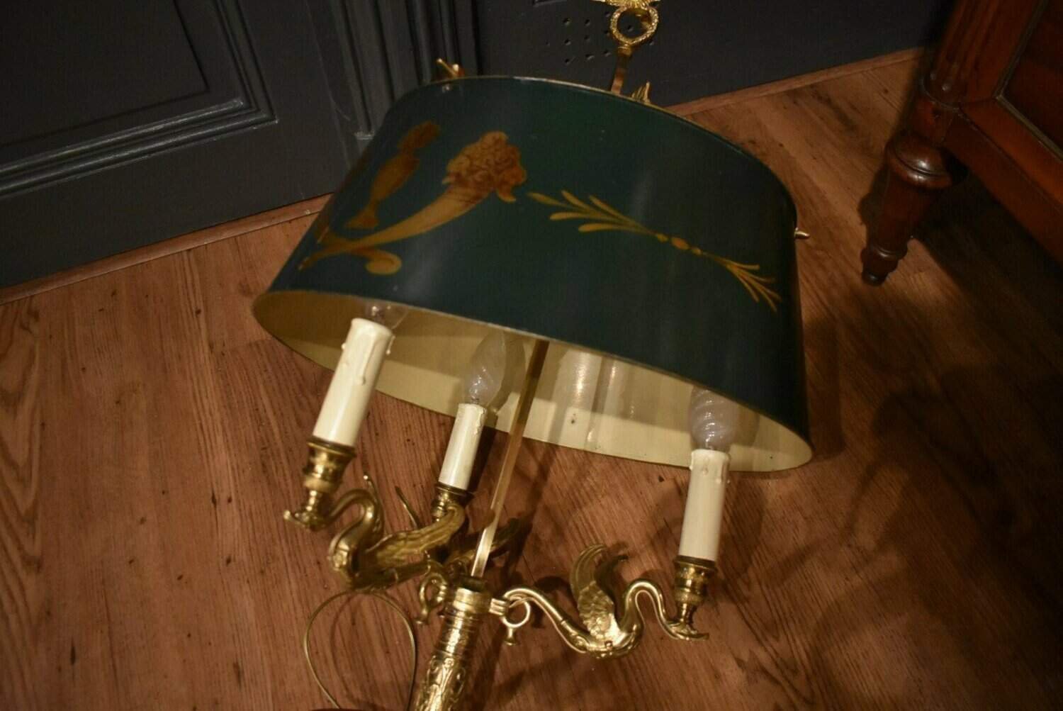 20th Century French Tole Lamp Circa 1900 - JAA