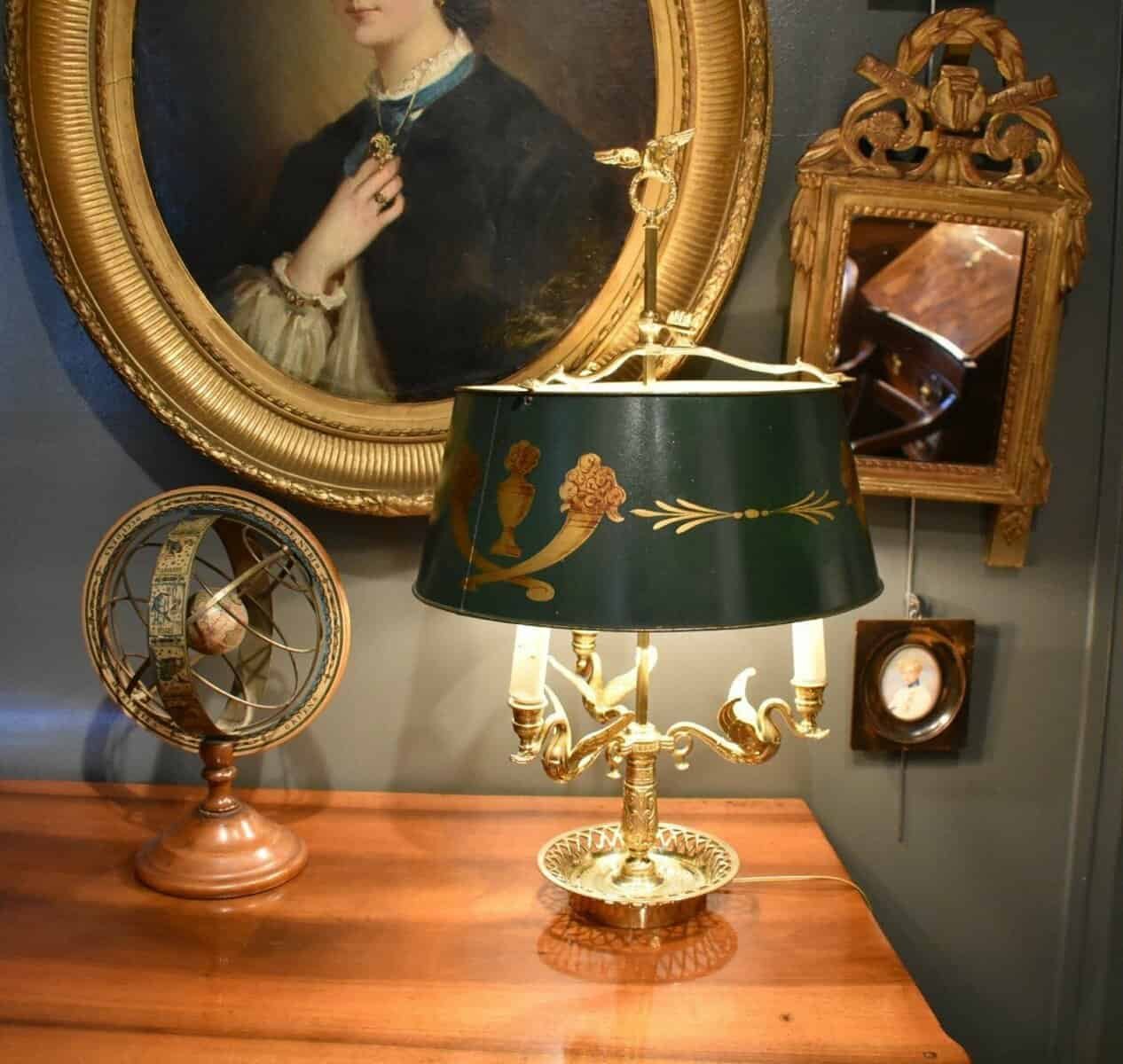 20th Century French Tole Lamp Circa 1900 - JAA