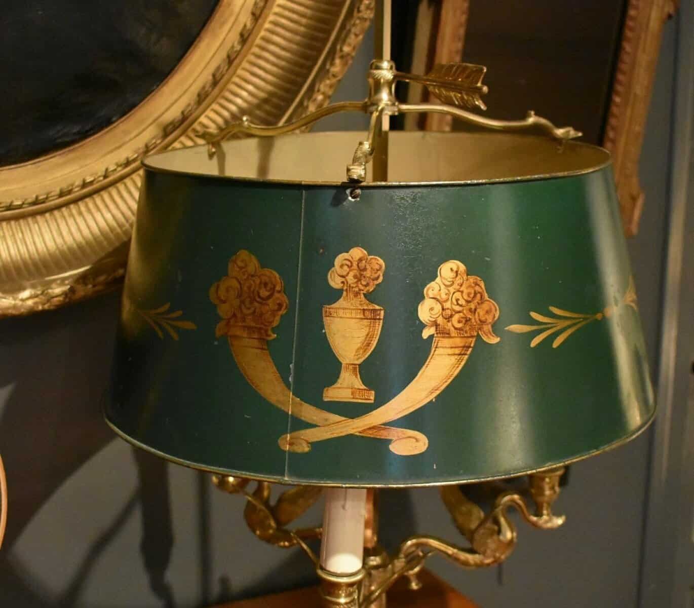 20th Century French Tole Lamp Circa 1900 - JAA