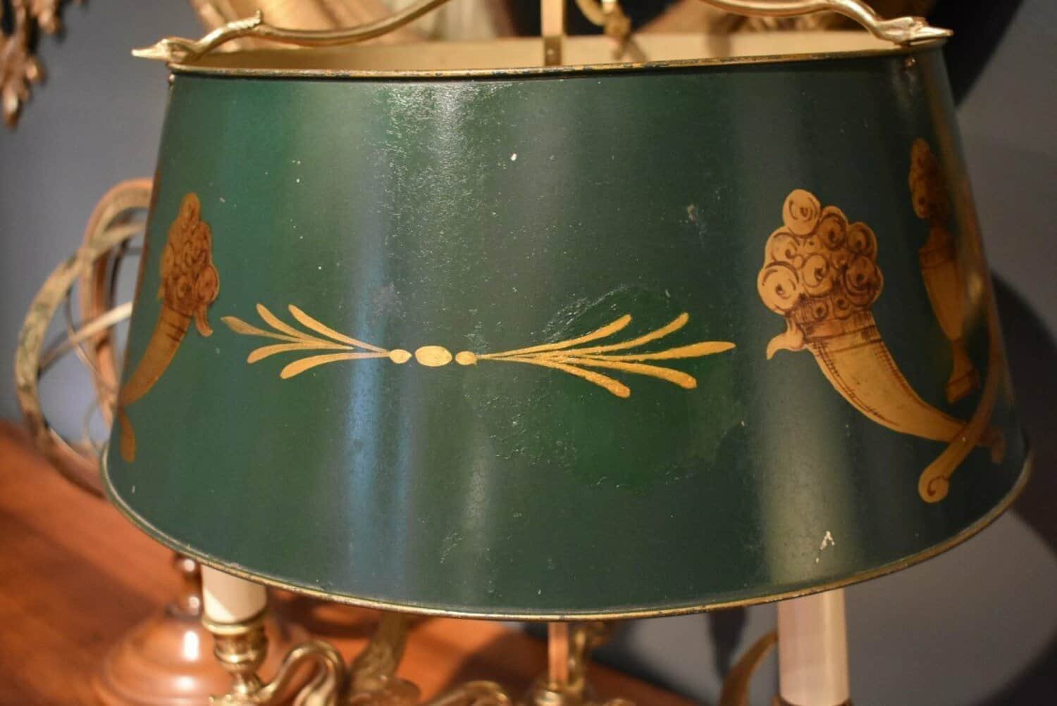 20th Century French Tole Lamp Circa 1900 - JAA