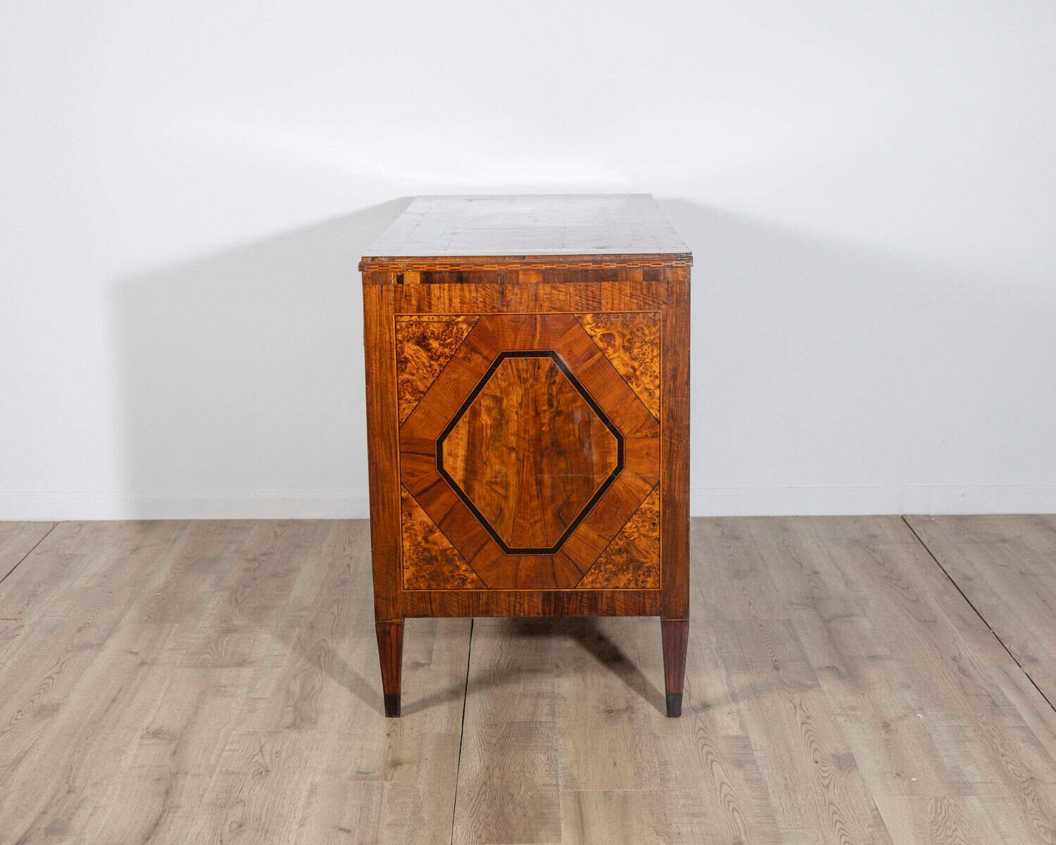 18th Century Louis XVI Period Italian Inlaid Sideboard in Walnut and Mixed Woods - JAA