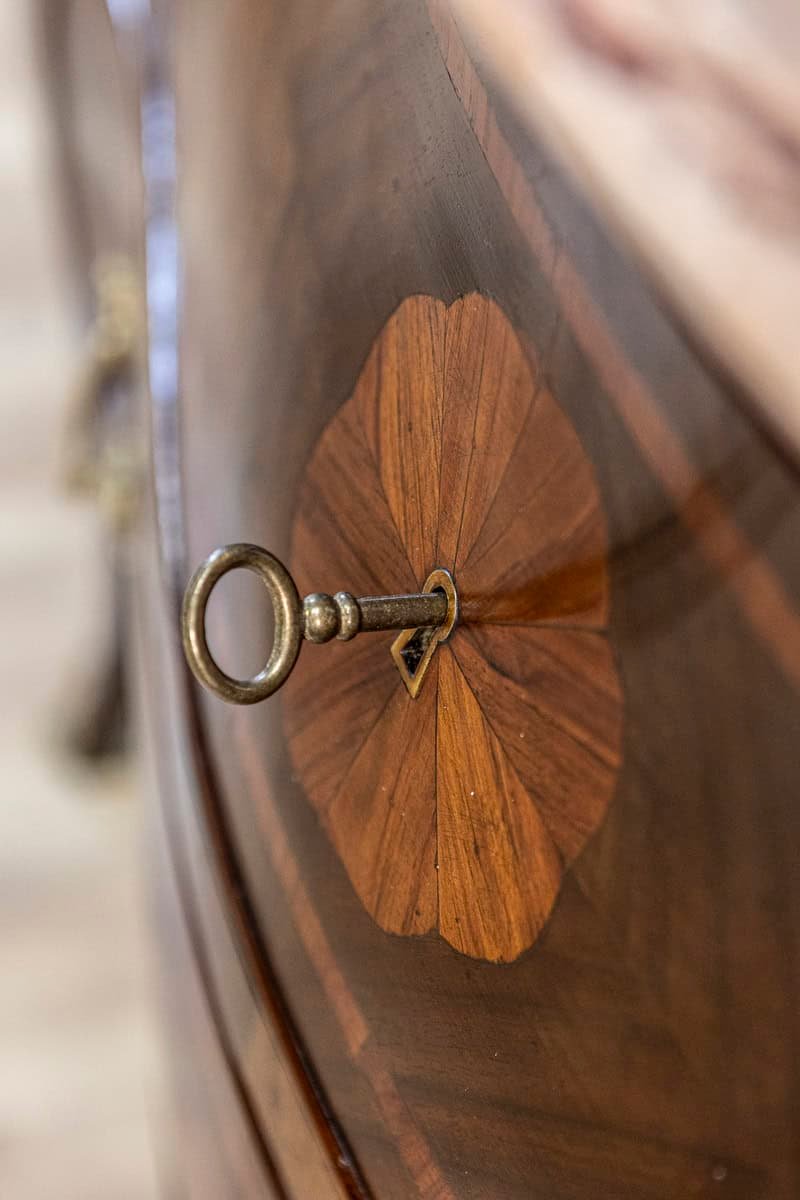 Pair of 20th Century Italian Marble top Commodes Circa 1900 - JAA
