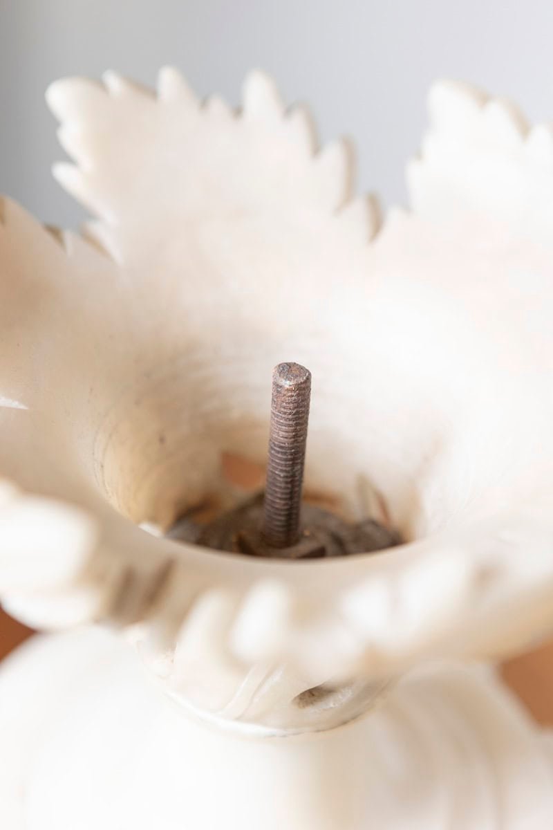 Pair of 20th Century French Alabaster Elements - JAA