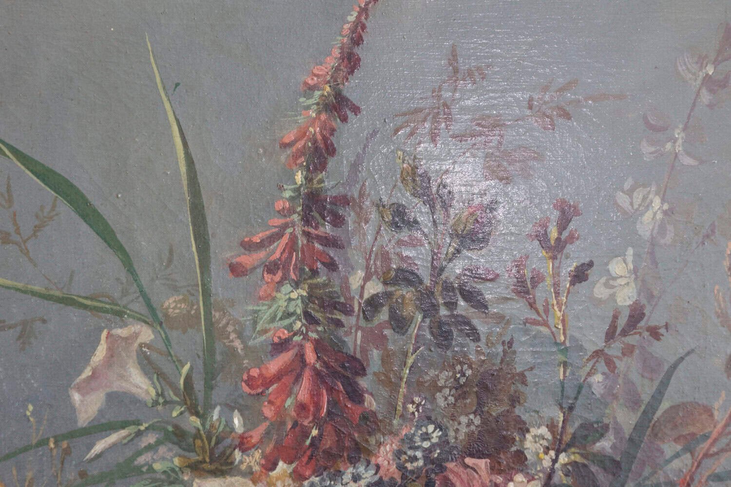 Italian Rococo 1770s Framed Still-Life Painting Depicting a Bouquet of Flowers - JAA