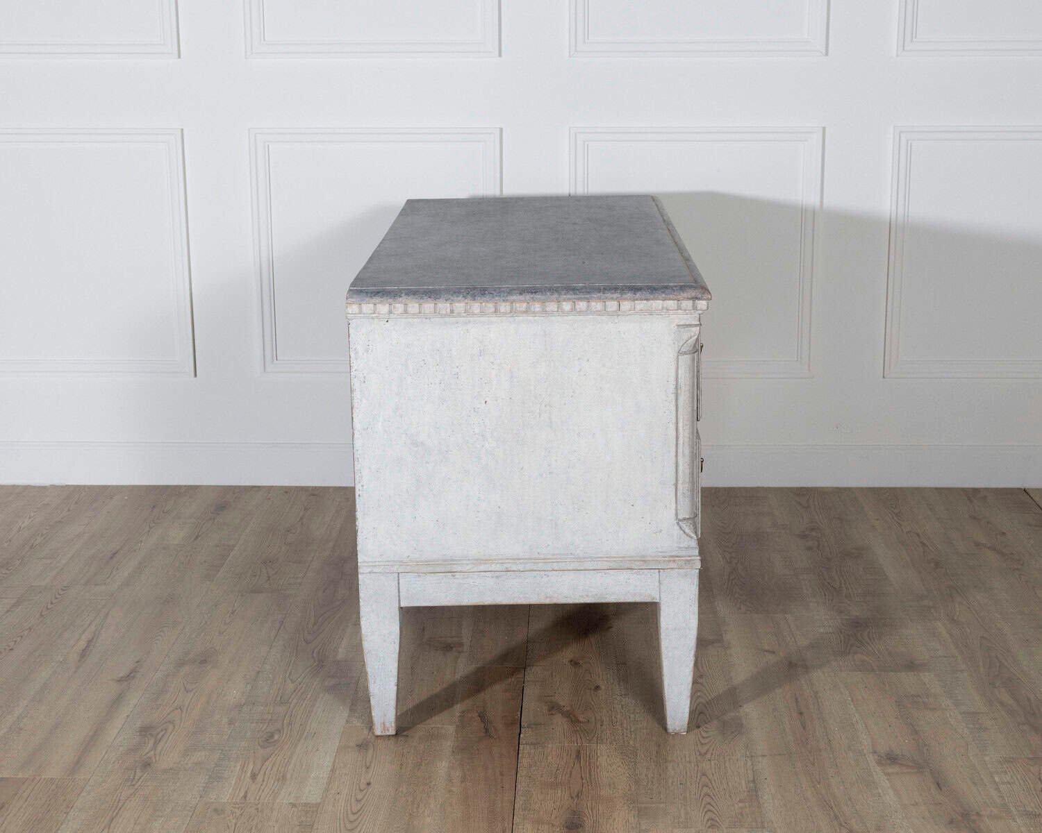 Pair of Danish Painted Chests of Drawers in Grey, circa Late 19th Century - JAA