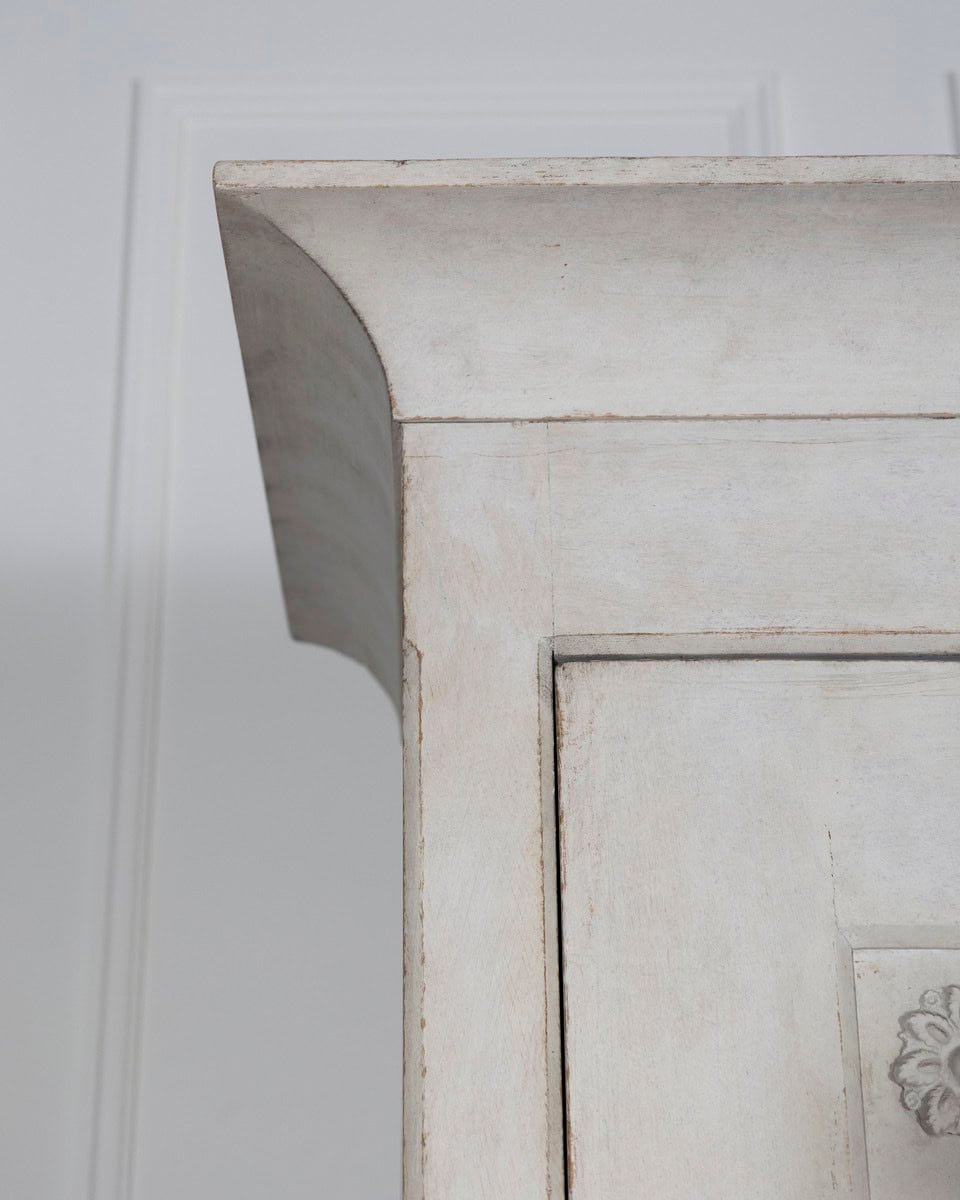 Swedish Painted Linen Closet with Shelves, Circa 1890 - JAA
