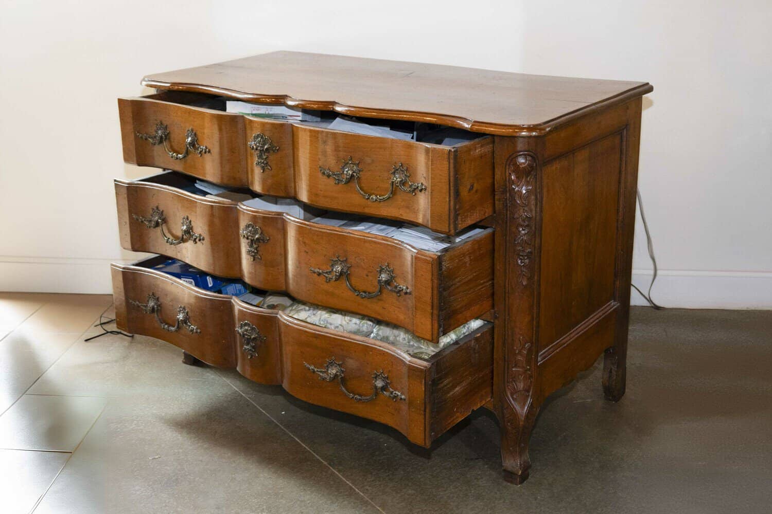 40% OFF at Checkout. French 1720s Regence Walnut Commode in the Manner of the Thomas and Pierre Hache - JAA