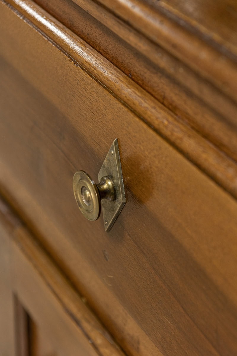 Italian Early 19th Century Walnut Three Drawers over Two Doors Buffet - JAA