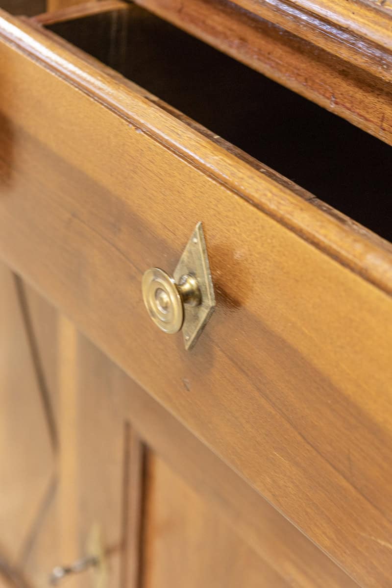 Italian Early 19th Century Walnut Three Drawers over Two Doors Buffet - JAA