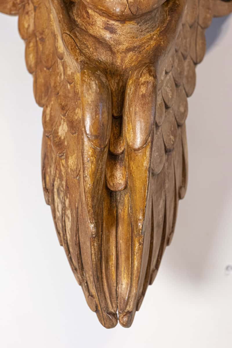 40% OFF at Checkout. Pair of French 19th Century Wooden Wall Brackets with Carved Cherubs - JAA