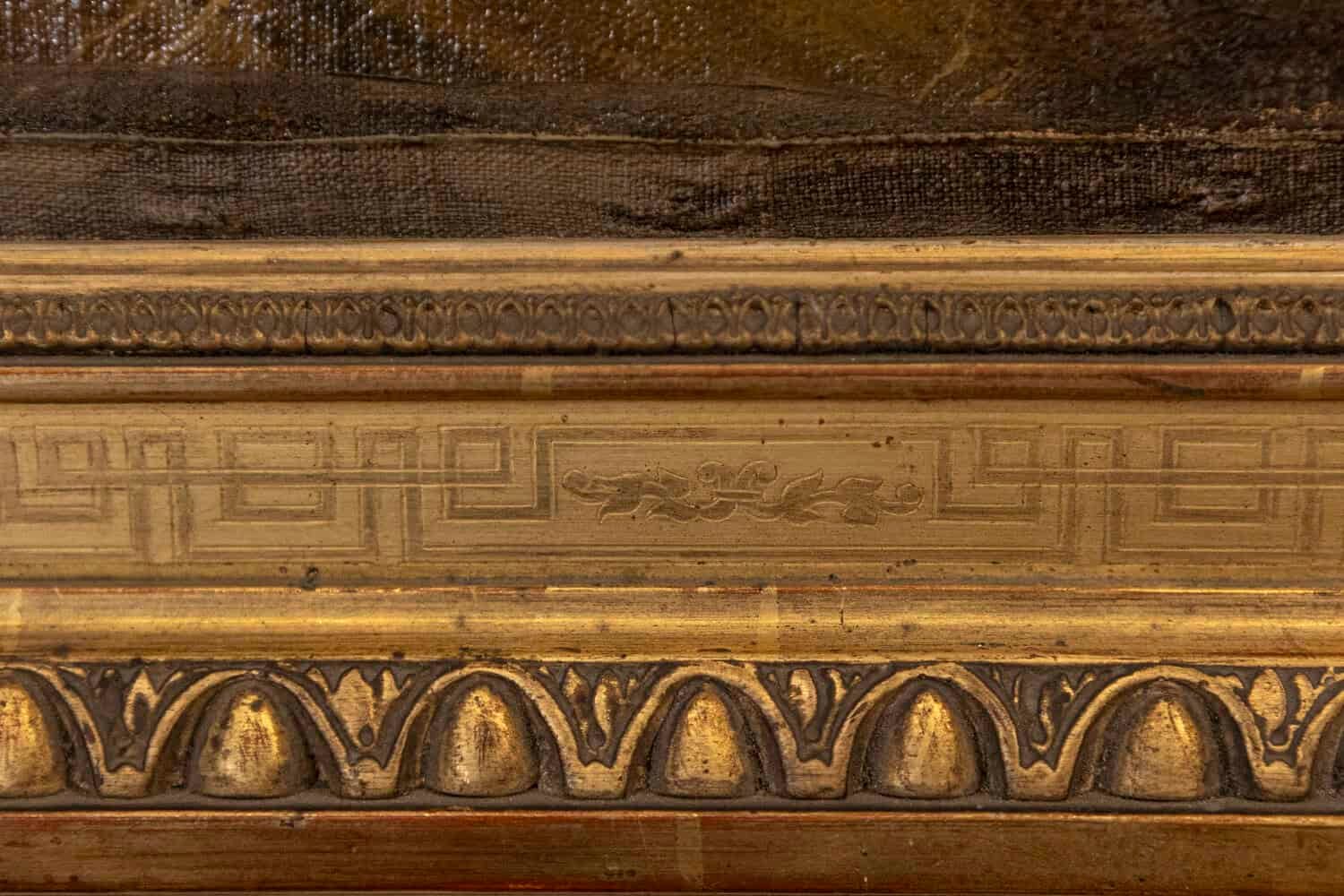 French 18th Century Framed Still-Life Oil Painting with Bouquet and Parakeet - JAA