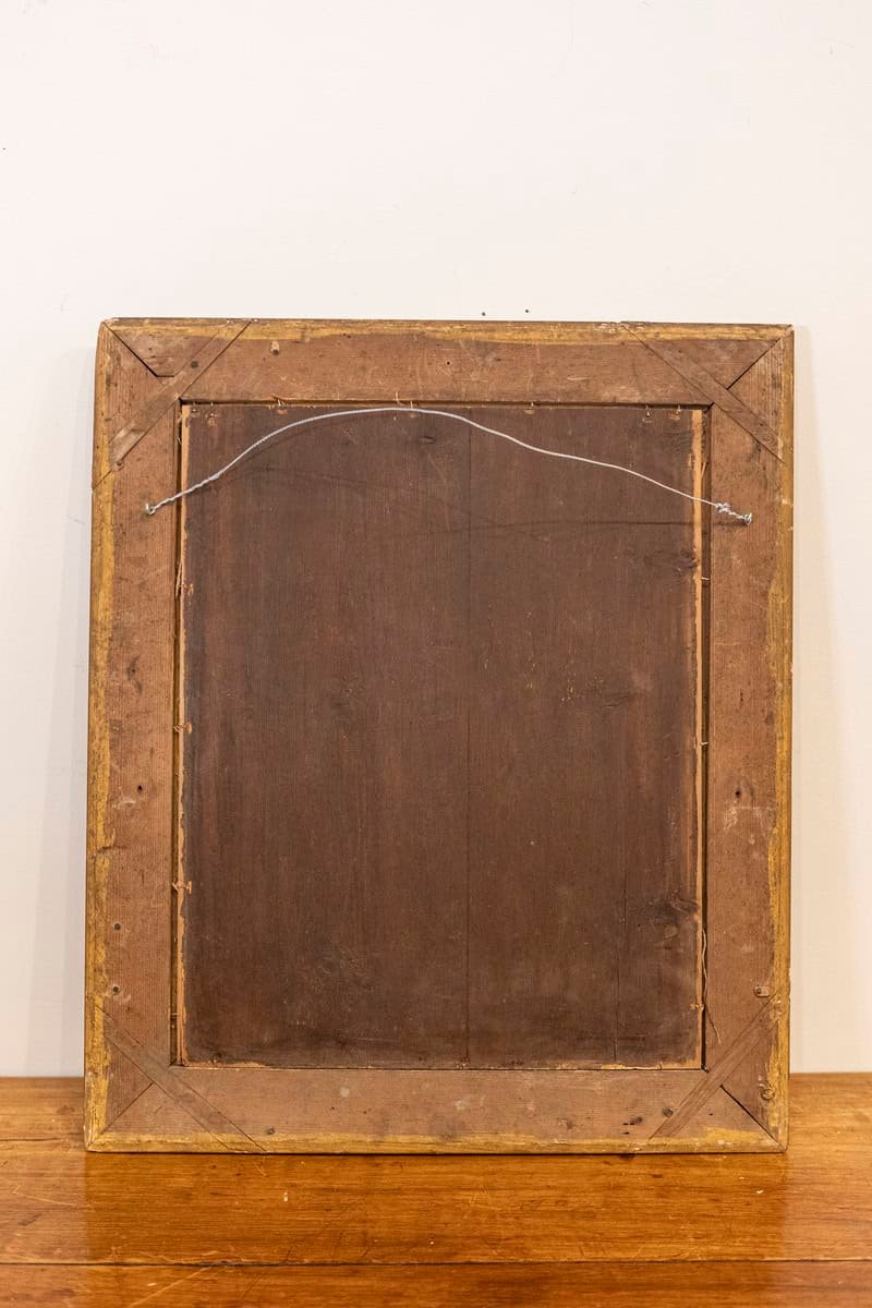 French 18th Century Framed Still-Life Oil Painting with Bouquet and Parakeet - JAA