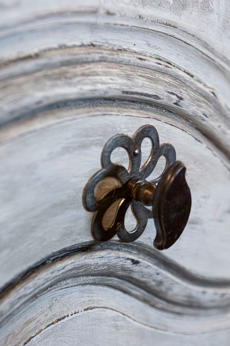 Pair of French Louis XV Period 1750s Painted Communication Doors with Hardware - JAA