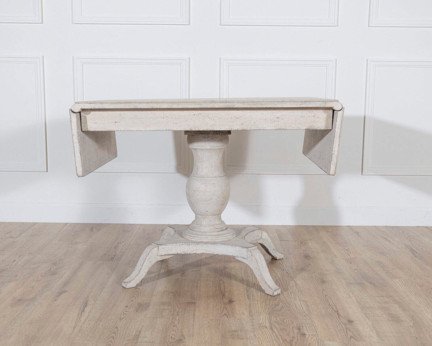 Swedish Painted Pedestal Drop-Leaf Table, circa 1880 - JAA
