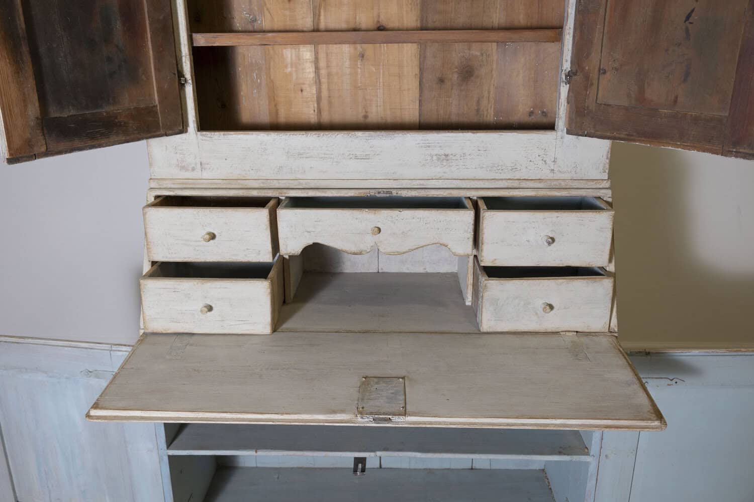 19th Century Swedish Two-part Secretaire - JAA