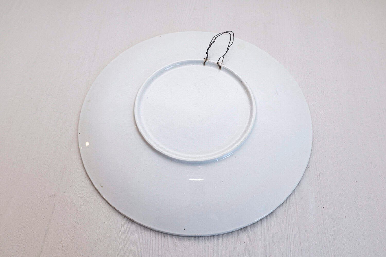 French Late 19th Century Porcelain Decorative Hanging Plate by Edmond Lachenal - JAA