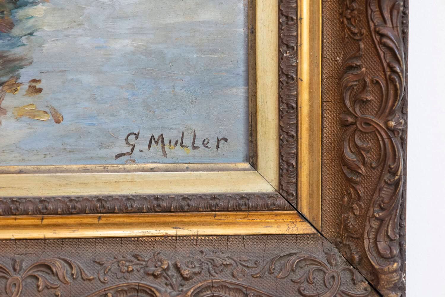 French 20th Century Oil on Panel 