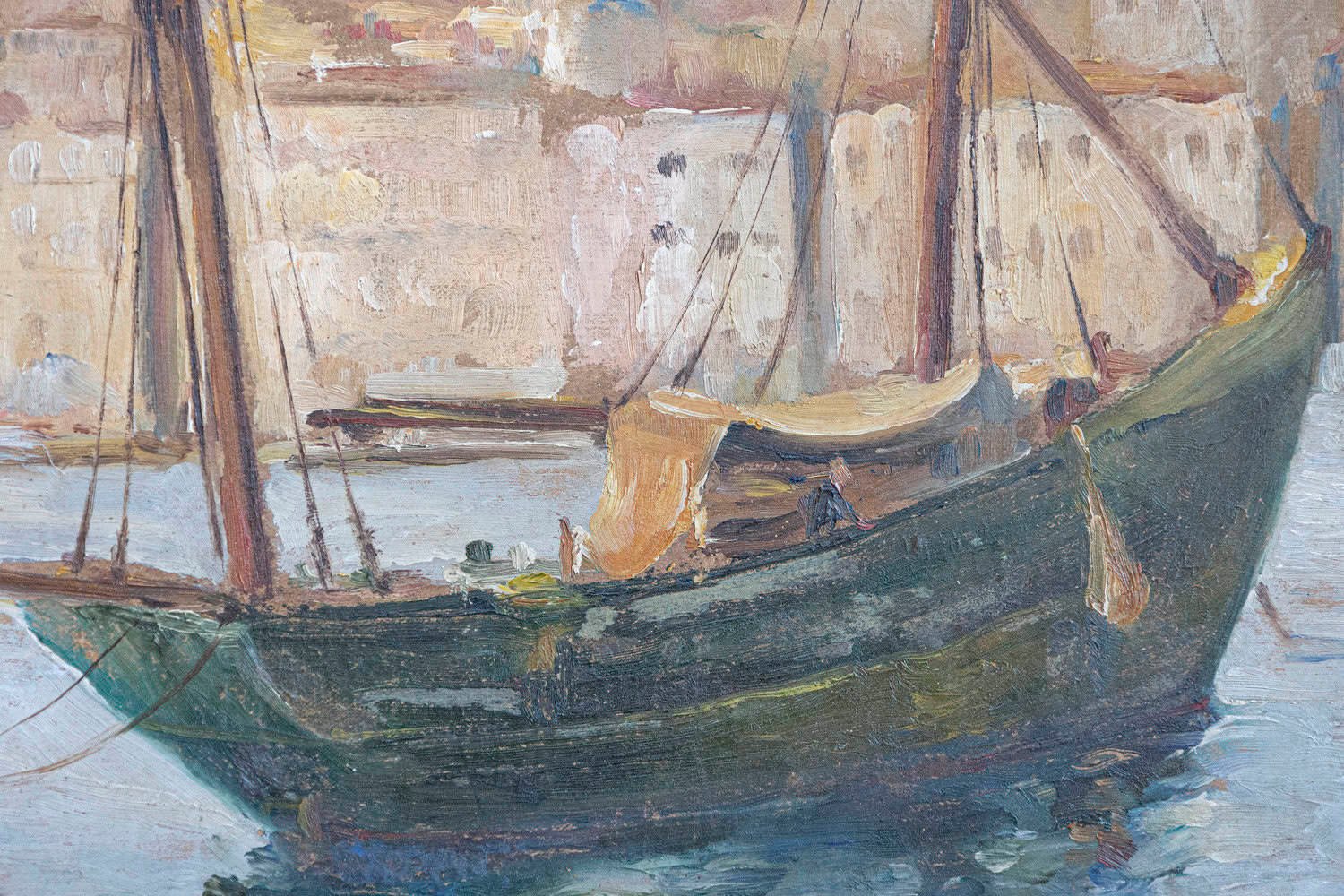 French 20th Century Oil on Panel 