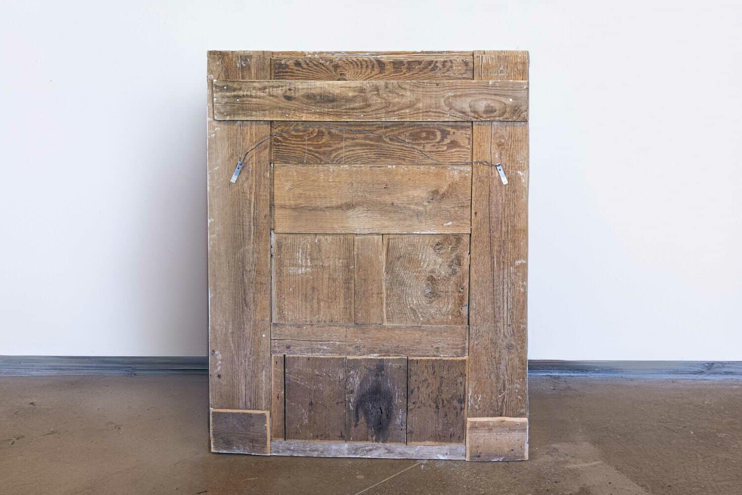 French 1775 Transition Period Painted and Gilt Trumeau Mirror with Carved Urn - JAA