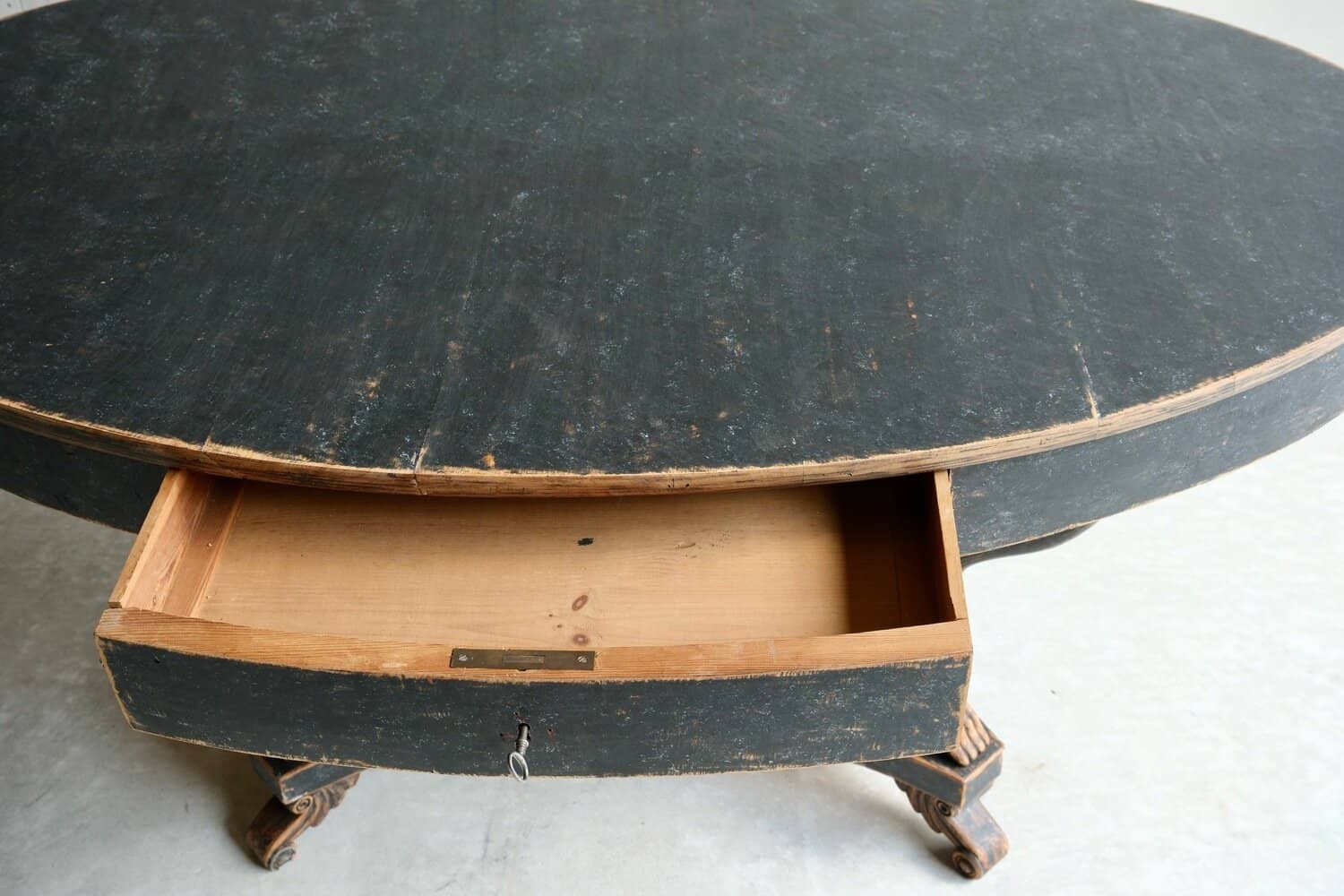 19th Century Oval Center Table - JAA