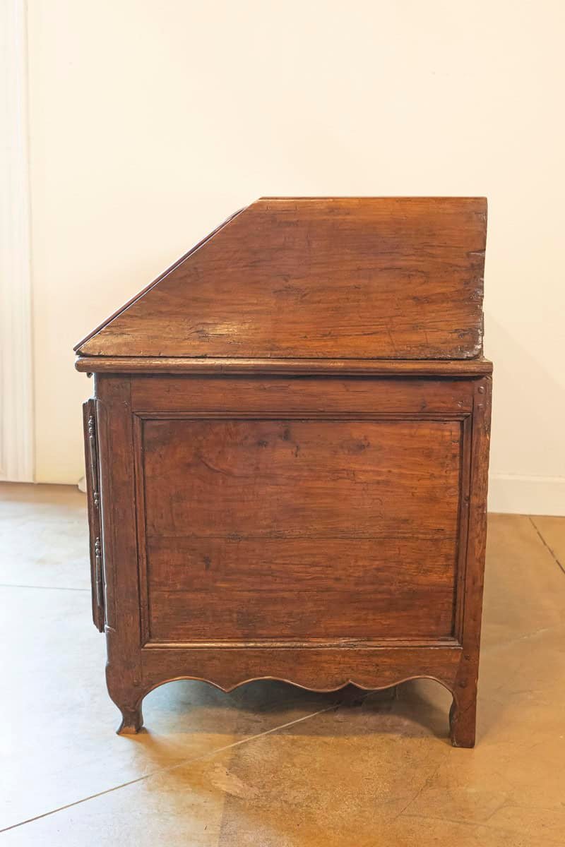 French Louis XV Period 18th Century Walnut Slant Front Secretary and Buffet - JAA