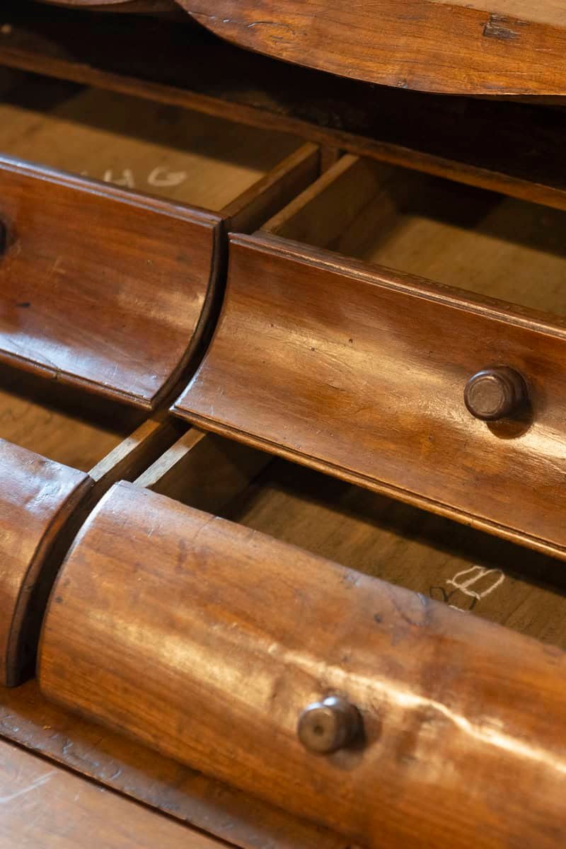 French Louis XV Period 18th Century Walnut Slant Front Secretary and Buffet - JAA