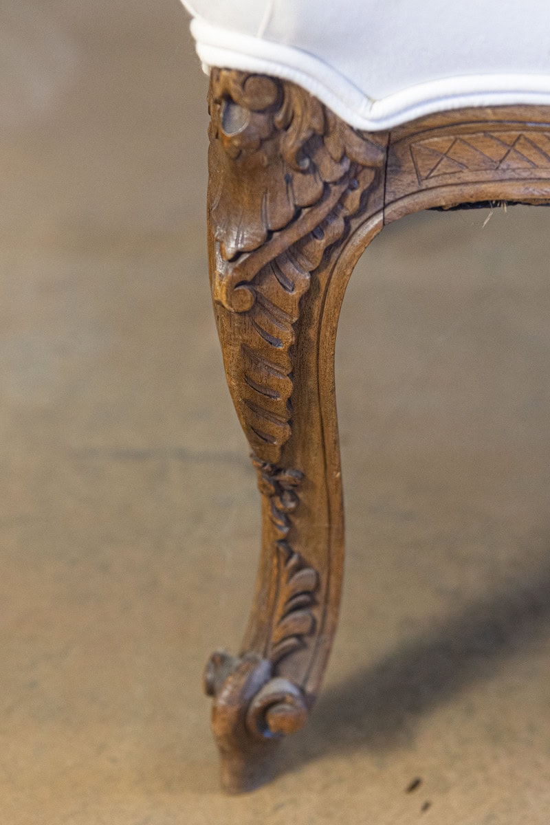 40%OFF at checkout. Pair of Italian 19th Century Rococo Style Carved Walnut Upholstered Armchairs - JAA