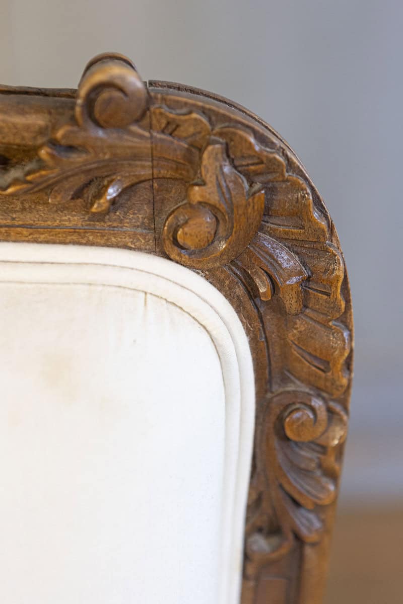 40%OFF at checkout. Pair of Italian 19th Century Rococo Style Carved Walnut Upholstered Armchairs - JAA