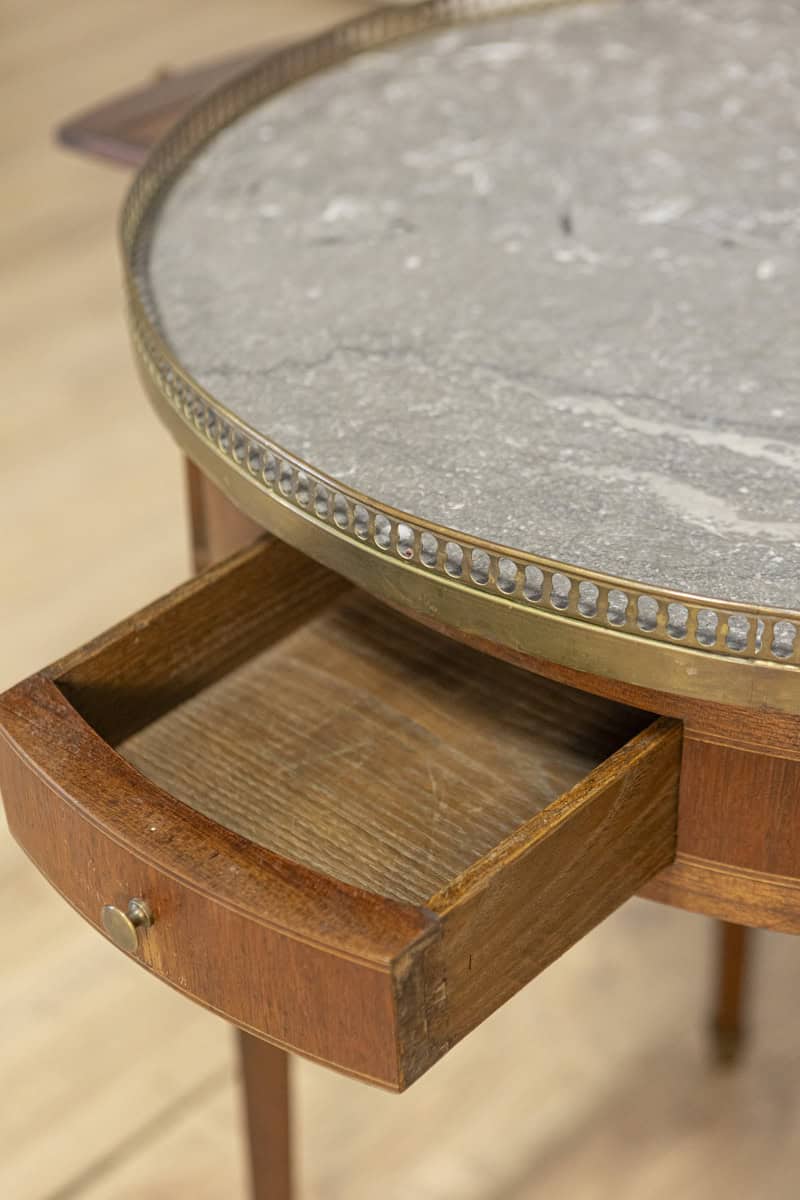 French 20th Century Louis XVI Style Bouillotte Table - JAA