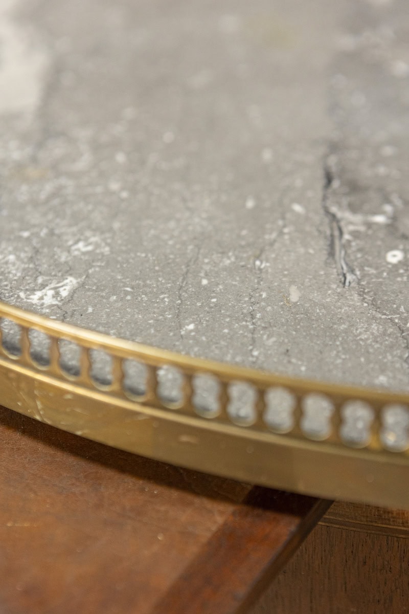 French 20th Century Louis XVI Style Bouillotte Table - JAA