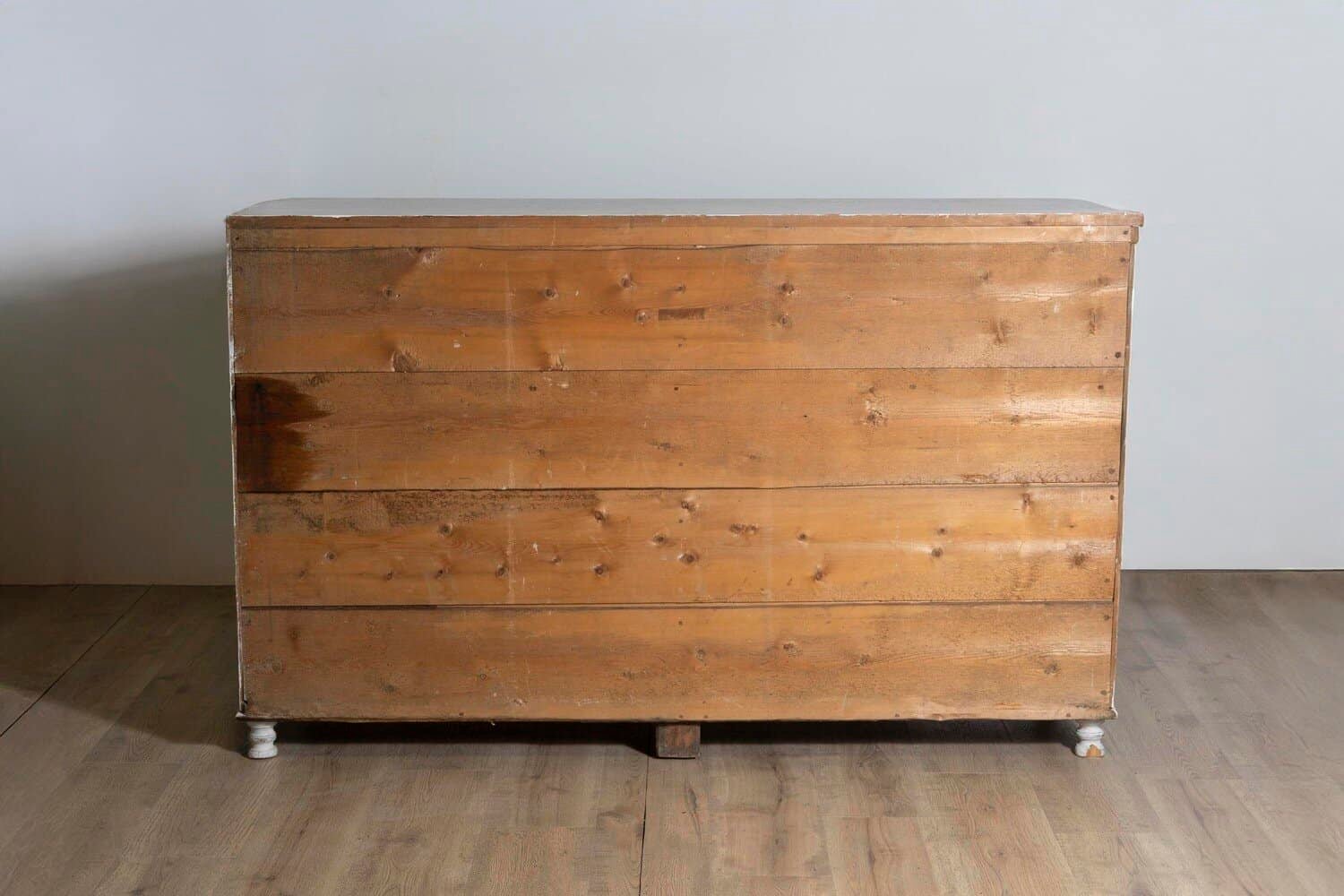 1830s Swedish Grey Painted Sideboard with Single Drawer over Two Doors - JAA