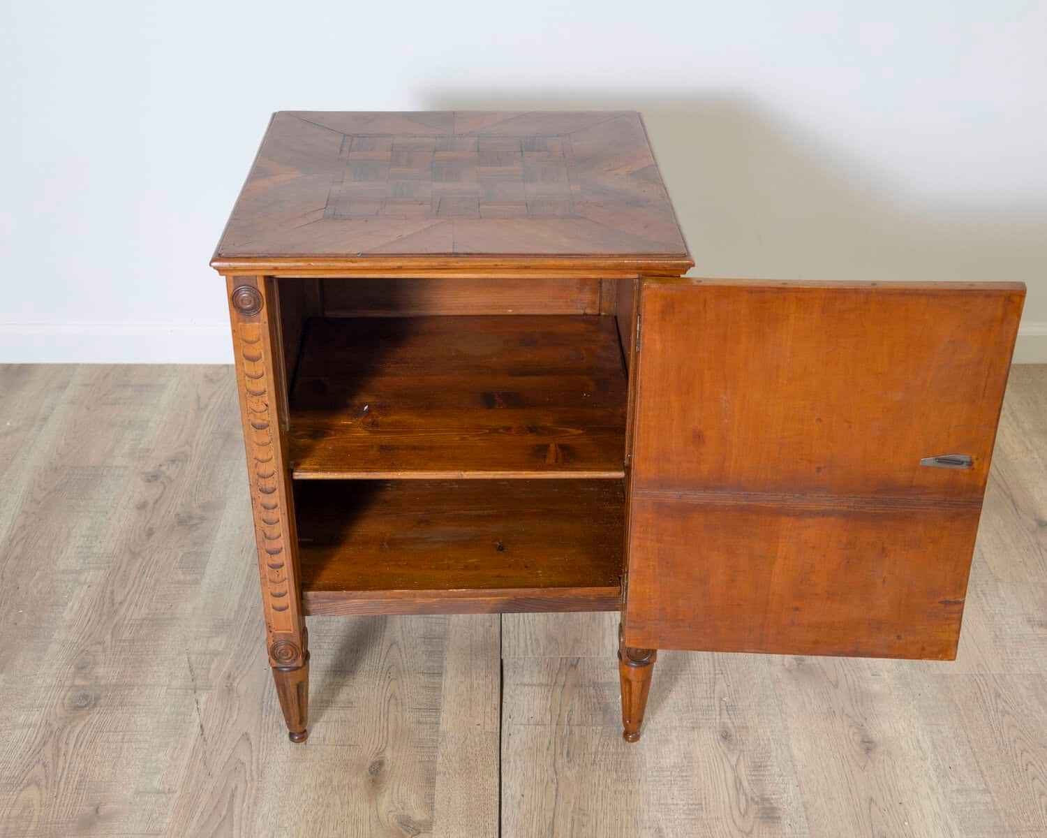 Louis XVI inlaid nightstand, Italy, early nineteenth century - JAA