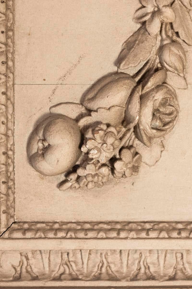 French Louis XVI 18th Century Painted and Hand Carved Wooden Boiserie Panel - JAA