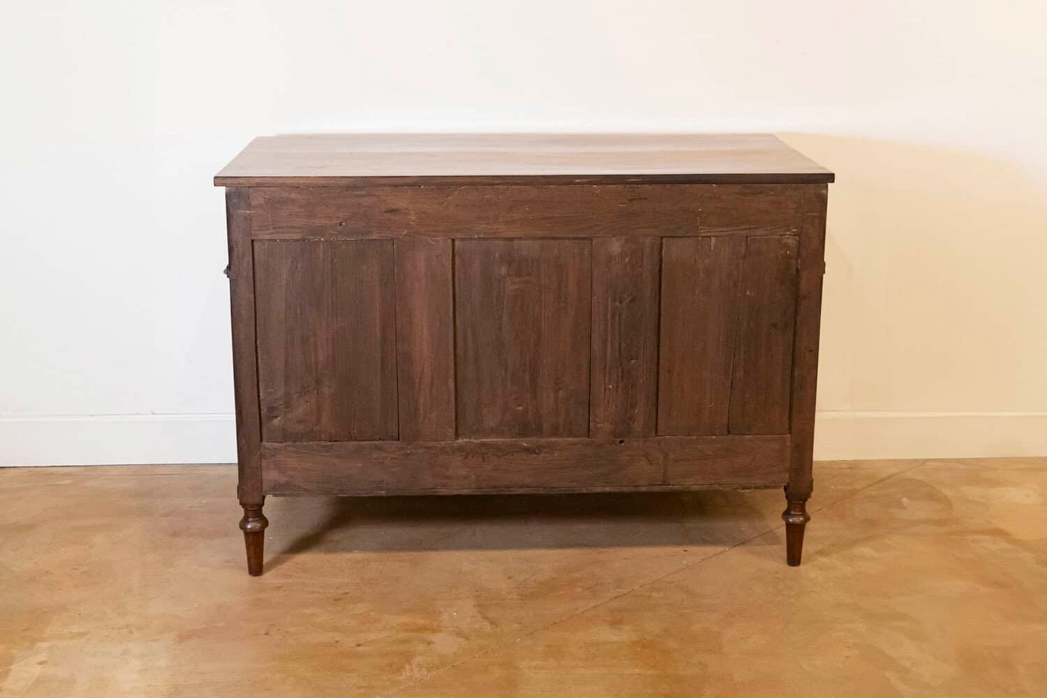 Louis XVI Style 1890s Commode with Graduated Drawers and Brass Hardware - JAA