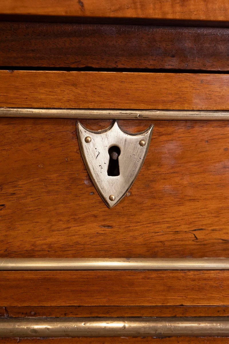 Louis XVI Style 1890s Commode with Graduated Drawers and Brass Hardware - JAA