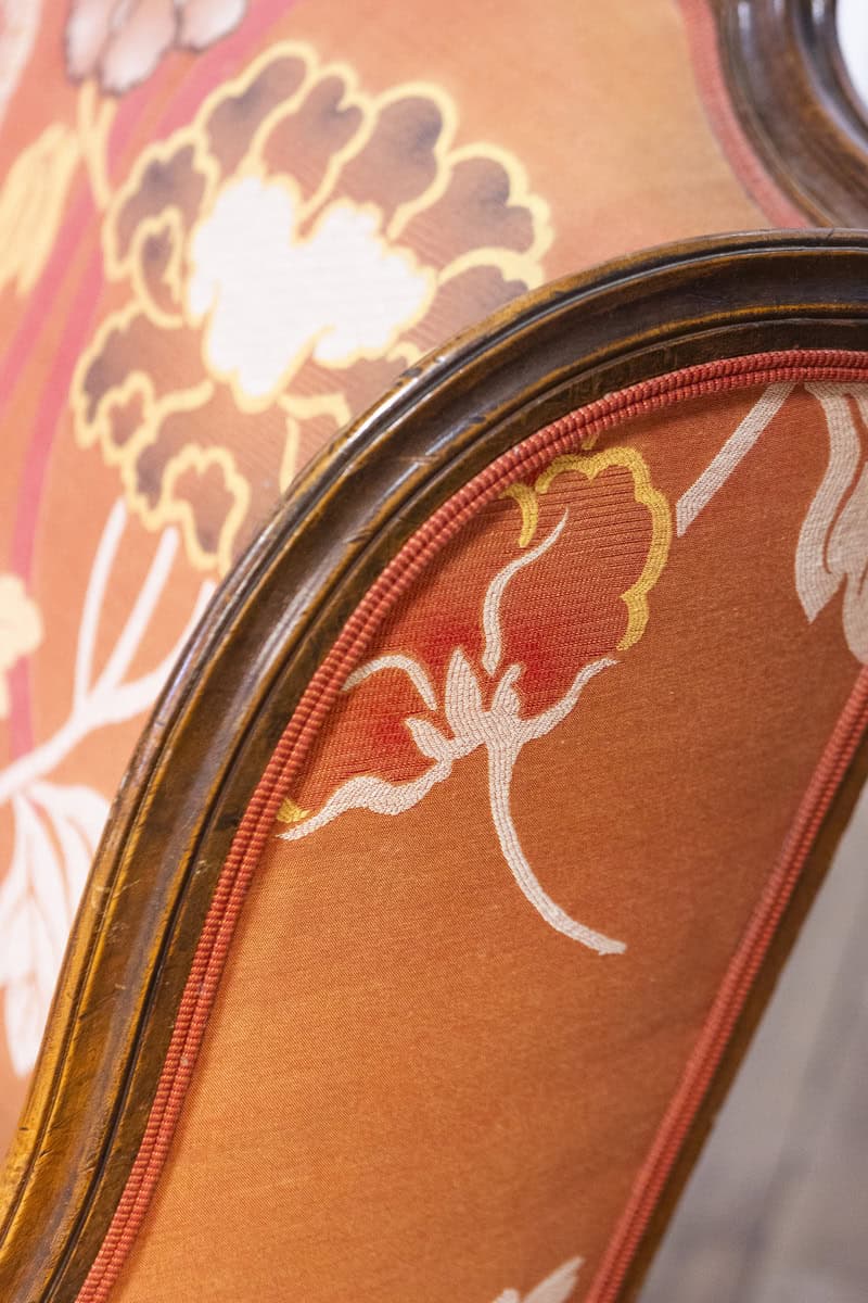 20th Century French Walnut Chair and Ottoman - JAA